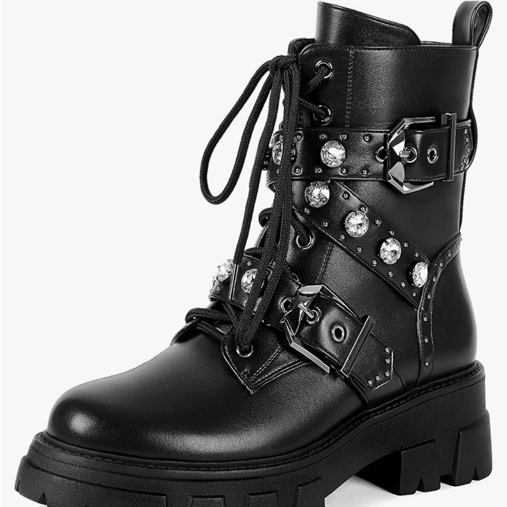Black Studded Women's Boots